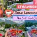 Strawberry rose lemonade