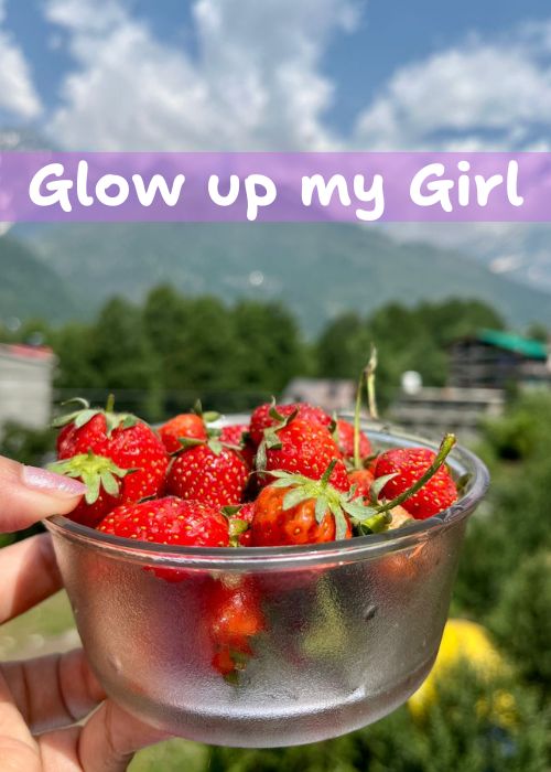 strawberry cherry glow drink