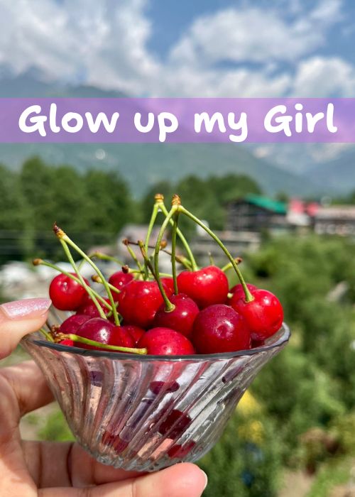 strawberry cherry glow drink