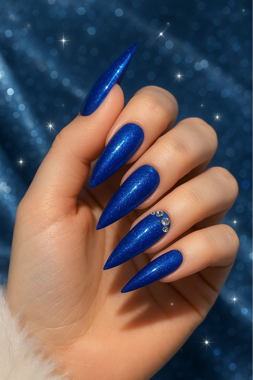 blue nail ideas inspo