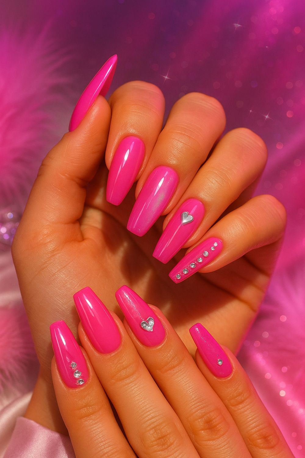pink nail inspo
